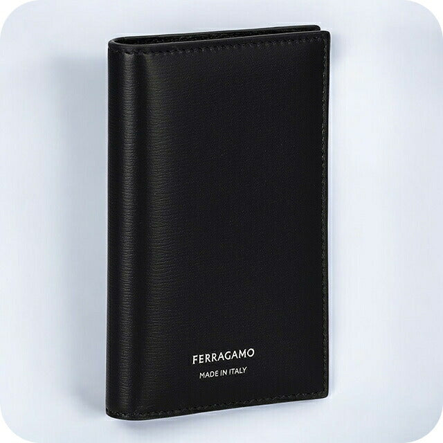 フェラガモ カードケース メンズ ブランド Ferragamo 661332CALF NER 770 104 ブラック 661332CALF-NER-770-104