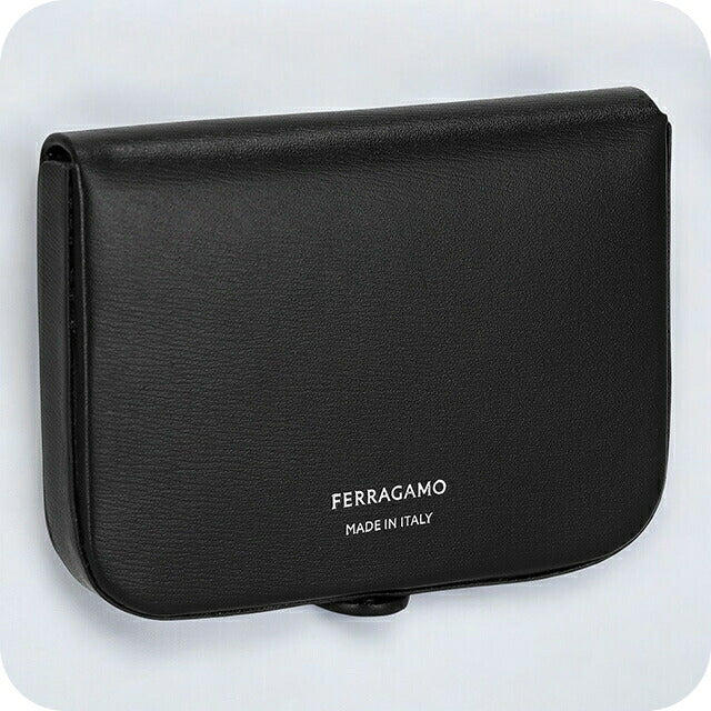 フェラガモ コインケース メンズ ブランド Ferragamo 661334CALF NER 770 097 ブラック 661334CALF-NER-770-097