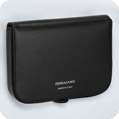 フェラガモ コインケース メンズ ブランド Ferragamo 661334CALF NER 770 097 ブラック 661334CALF-NER-770-097