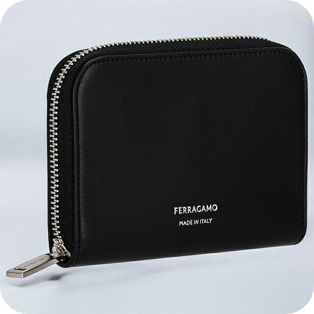 フェラガモ カードケース メンズ ブランド Ferragamo 661336CALF NER 770 114 ブラック 661336CALF-NER-770-114