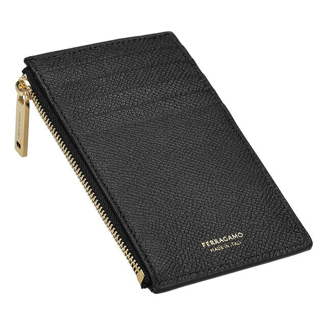 フェラガモ カードケース メンズ ブランド Ferragamo 661453CALF NERRT 775 663 ブラック 661453CALF-NERRT-775-663