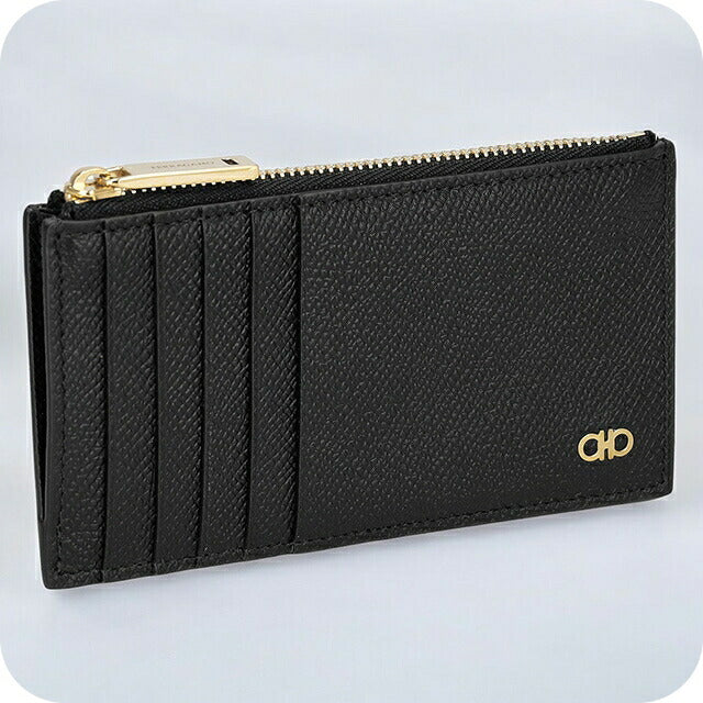 フェラガモ カードケース メンズ ブランド Ferragamo 661453CALF NERRT 775 663 ブラック 661453CALF-NERRT-775-663