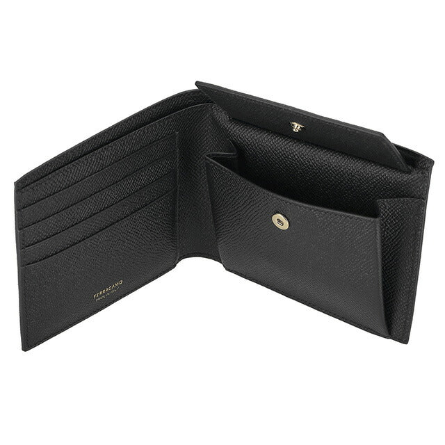 フェラガモ 二つ折り財布 メンズ ブランド Ferragamo 661454CALF NER 775 646 ブラック 661454CALF-NER-775-646