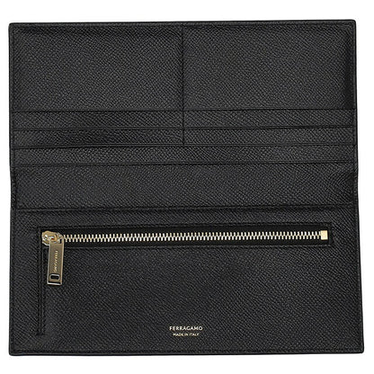 フェラガモ 長財布 メンズ ブランド Ferragamo 661458CALF NERRT 775 653 ブラック 661458CALF-NERRT-775-653