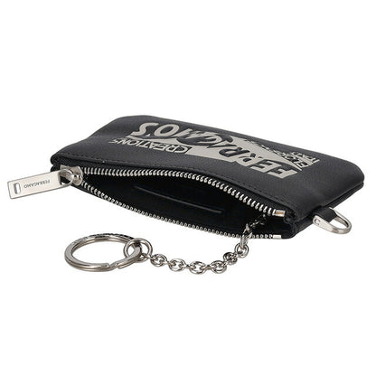 フェラガモ ポーチ メンズ レディース ブランド Ferragamo 661466CALF NE AG 776 211 グレー/ブラック 661466CALF-NE-AG-776-211