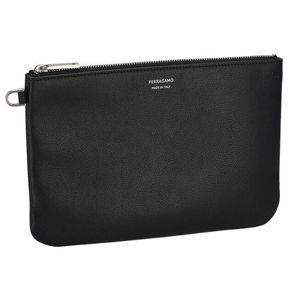 フェラガモ ポーチ メンズ レディース ブランド Ferragamo 661466CALF YE NE 776 210 ブラック/イエロー 661466CALF-YE-NE-776-210