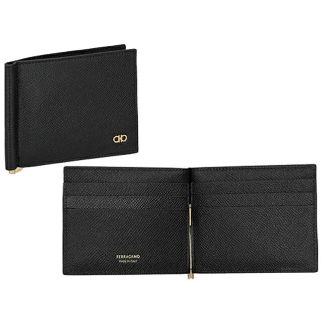 フェラガモ カードケース メンズ ブランド Ferragamo 661475CALF NERRN 776 473 ブラック 661475CALF-NERRN-776-473