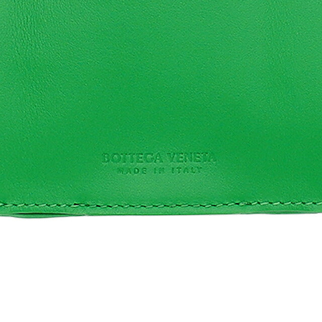 ラ*ム様 BOTTEGA VENETA 三つ折りミニ財布　グリーン　ユニセックス ボッテガ・ヴェネタ 三つ折り財布 三折財布 レディース ブランド