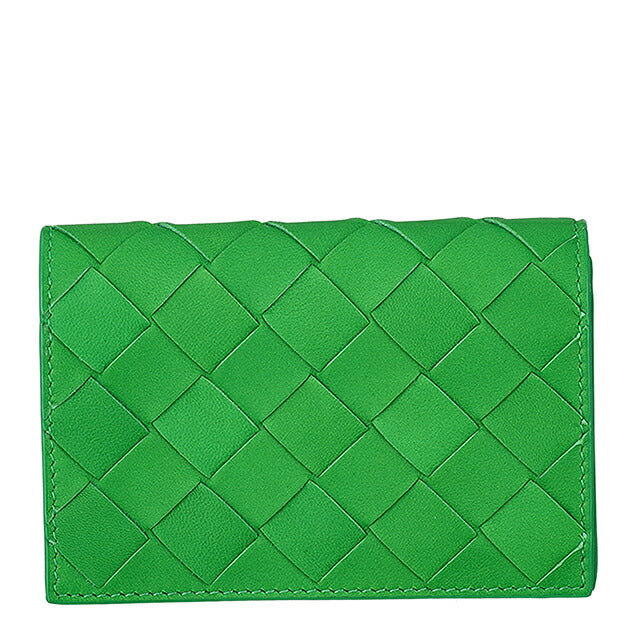 入手困難✨ ボッテガヴェネタ ケース トライアングル レザー グリーン BOTTEGA VENETA（ボッテガ・ヴェネタ） トライアングル ポーチ 小銭