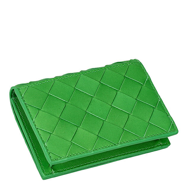 入手困難✨ ボッテガヴェネタ ケース トライアングル レザー グリーン BOTTEGA VENETA（ボッテガ・ヴェネタ） トライアングル ポーチ 小銭