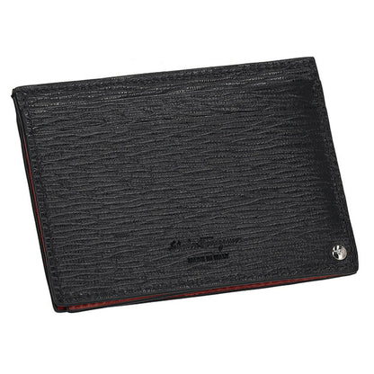フェラガモ カードケース メンズ レディース ブランド Ferragamo 66A061PEBBLE NR RD 685 914 ブラック/レッド 66A061PEBBLE-NR-RD-685-914