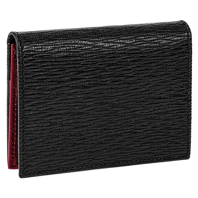 フェラガモ 名刺入れ メンズ ブランド Ferragamo 66A062PEBBLE NE RD 685 948 ブラック/レッド 66A062PEBBLE-NE-RD-685-948