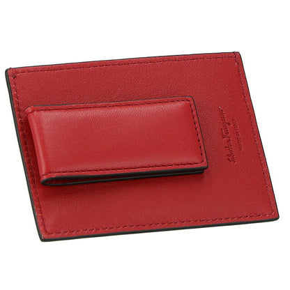 フェラガモ カードケース メンズ ブランド Ferragamo 66A387PEBBLE NE RD 704 957 ブラック/レッド 66A387PEBBLE-NE-RD-704-957
