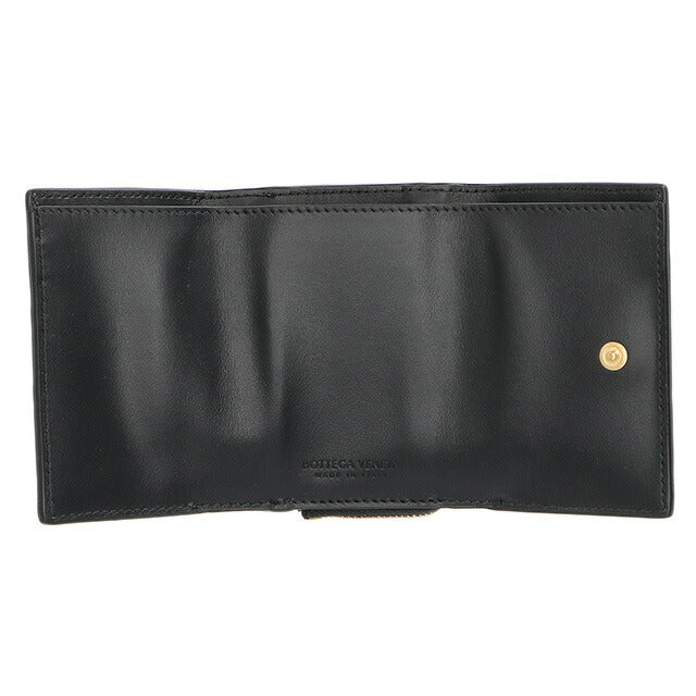 BOTTEGA VENETA 三つ折り財布 ブラック レディース 690568 8425 ボッテガ・ヴェネタ 三つ折り財布 メンズ レディース ブランド