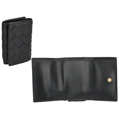 ボッテガ・ヴェネタ 三つ折り財布 メンズ レディース ブランド BOTTEGA VENETA 690568-V3UH2 ブラック 690568-V3UH2-8425