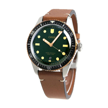 オリス 腕時計 ダイバーズ 65 40mm 01 733 7707 4357-07 5 20 45 ORIS 時計 自動巻き  新品 733-7707-4357LBR