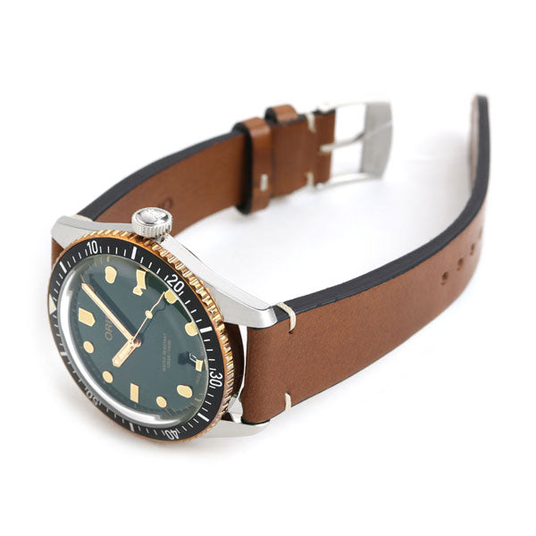オリス 腕時計 ダイバーズ 65 40mm 01 733 7707 4357-07 5 20 45 ORIS 時計 自動巻き  新品 733-7707-4357LBR
