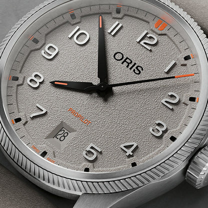 01 733 7805 4163-07 6 20 15LC ｜ オリス プロパイロット　デイト 自動巻き