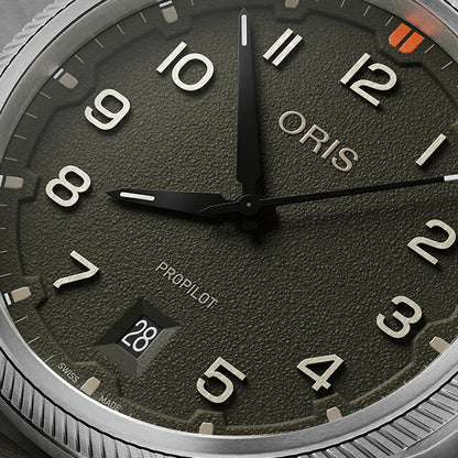 01 733 7805 4167-07 6 20 16LC ｜ オリス プロパイロット　デイト 自動巻き