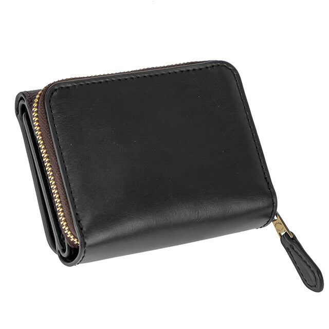 コーチ 三つ折り財布 レディース ブランド COACH シグネチャー 7331 IMAA8 1 ブラック/ブラウン 7331-IMAA8-1