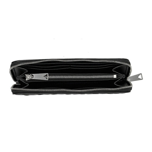 ボッテガ・ヴェネタ 長財布 メンズ ブランド BOTTEGA VENETA 749427-V3US1 8803 ブラック/シルバー ウォレット 高級 おしゃれ プレゼント 実用的