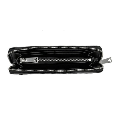 ボッテガ・ヴェネタ 長財布 メンズ ブランド BOTTEGA VENETA 749427-V3US1 8803 ブラック/シルバー ウォレット 高級 おしゃれ プレゼント 実用的