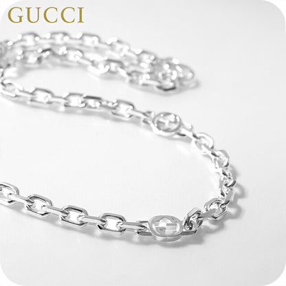 グッチ ネックレス メンズ レディース ブランド GUCCI インターロッキング ロゴ 759703 J8400 8106 シルバー アクセサリー 759703-J8400-8106