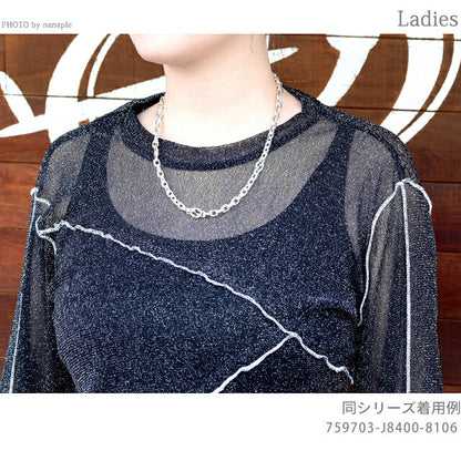グッチ ネックレス メンズ レディース ブランド GUCCI インターロッキング ロゴ 759703 J8400 8106 シルバー アクセサリー 759703-J8400-8106