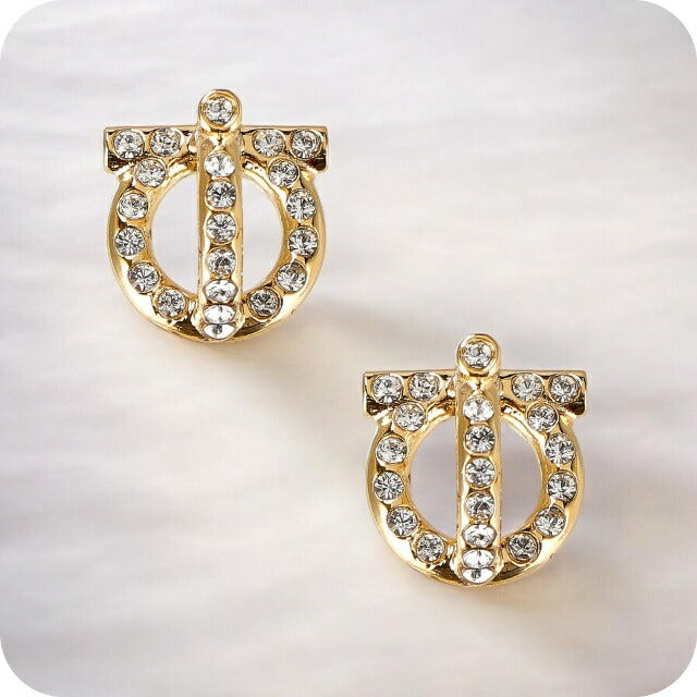 フェラガモ ピアス レディース ブランド Ferragamo 760417 ゴールド 760417-OR-CY-736-294