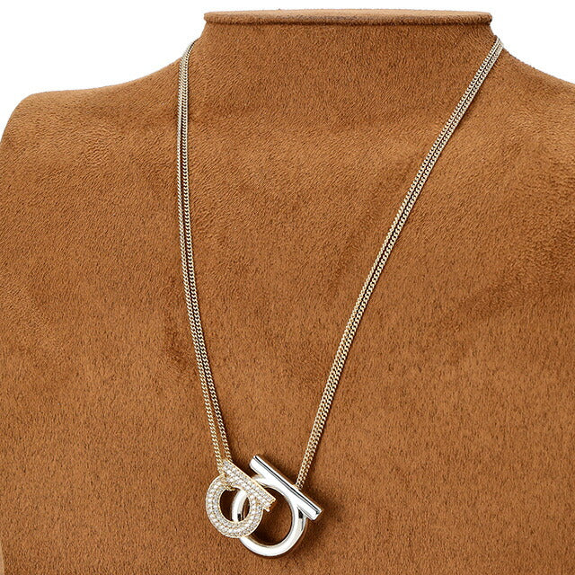 フェラガモ ネックレス レディース ブランド Ferragamo 760488 シルバー/ゴールド 760488-OR-SC-743-136
