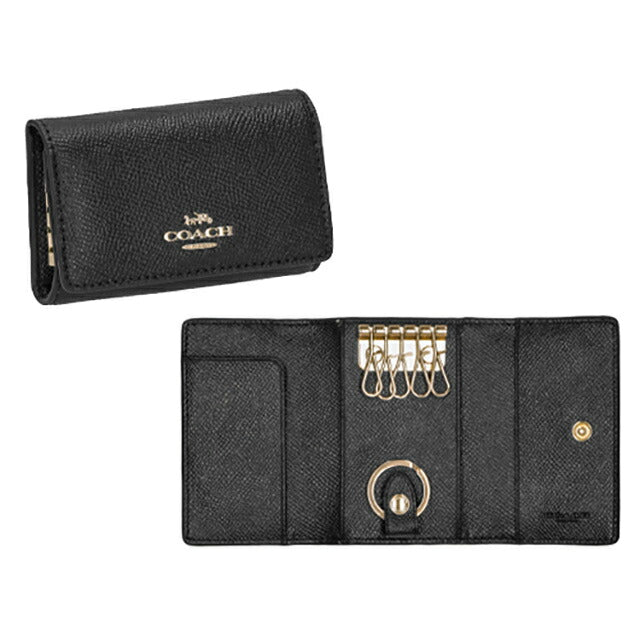 コーチ キーケース レディース ブランド COACH 76741 ブラック 76741-IMBLK-1