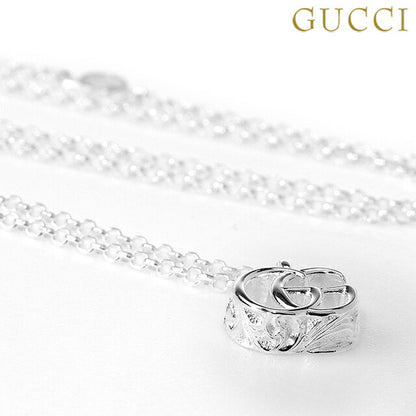 グッチ ネックレス メンズ レディース ブランド ダブルG スターリングシルバー 770724 J8400 8106 シルバー アクセサリー 770724-J8400-8106