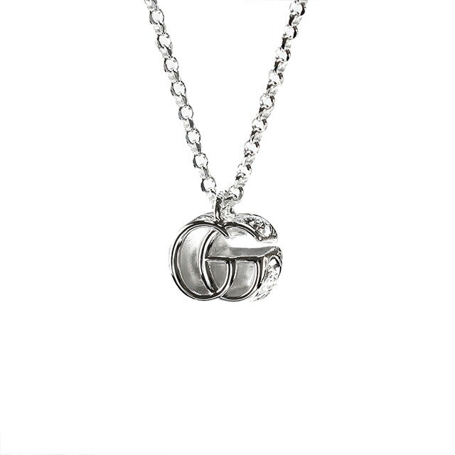 グッチ ネックレス メンズ レディース ブランド ダブルG スターリングシルバー 770724 J8400 8106 シルバー アクセサリー 770724-J8400-8106