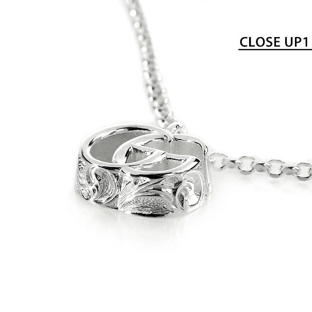 グッチ ネックレス メンズ レディース ブランド ダブルG スターリングシルバー 770724 J8400 8106 シルバー アクセサリー 770724-J8400-8106