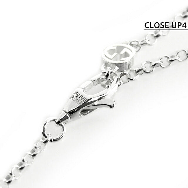 グッチ ネックレス メンズ レディース ブランド ダブルG スターリングシルバー 770724 J8400 8106 シルバー アクセサリー 770724-J8400-8106