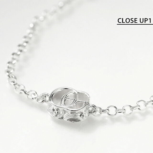 グッチ ブレスレット レディース ブランド GUCCI ダブルG 17 ロゴ 770756 J8400 8106 シルバー アクセサリー 770756-J8400-8106-17
