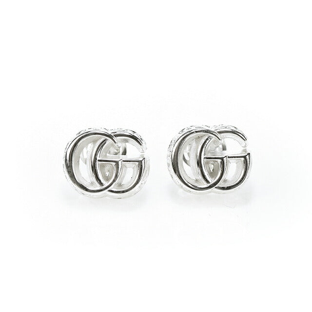 ほぼ新品！GUCCI ダブルG ピアス GUCCI グッチ ダブルG フラワー 両耳 ピアス シルバー
