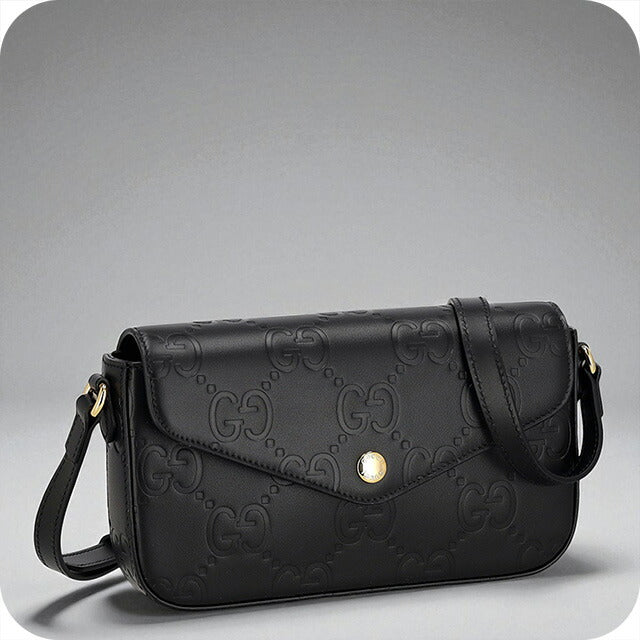 グッチ 二つ折り財布 レディース ブランド GUCCI レザー 781583-DTDHT 1000 ブラック ウォレット 高級 おしゃれ プレゼント 実用的