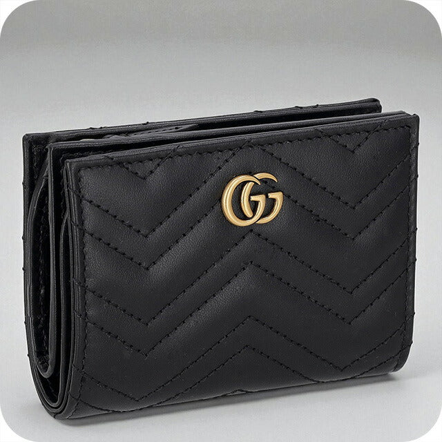 グッチ 二つ折り財布 メンズ ブランド GUCCI 795292-AABXM 1000 ブラック ウォレット 高級 おしゃれ プレゼント 実用的