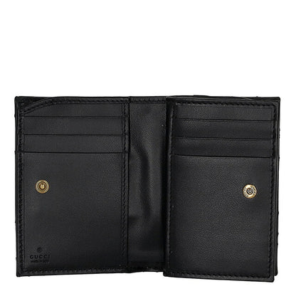 グッチ 二つ折り財布 メンズ ブランド GUCCI 795292-AABXM 1000 ブラック ウォレット 高級 おしゃれ プレゼント 実用的