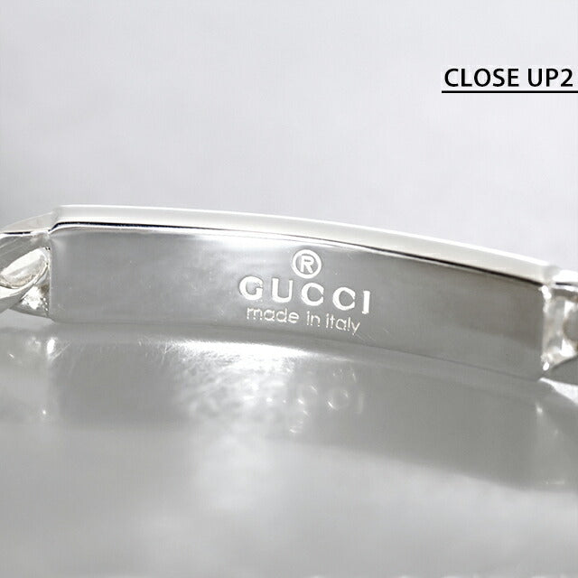 GUCCIシルバー ステンレススチール ブレスレット 正規BOX 付き 】 グッチ ブレスレット メンズ シルバー 925