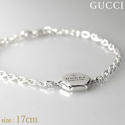 グッチ ブレスレット メンズ レディース ブランド トレードマーク スターリングシルバー 779169 J8400 8106 17cm アクセサリー 779169-J8400-8106-17