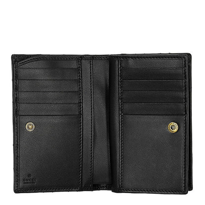 グッチ 二つ折り財布 レディース ブランド GUCCI レザー 781583-DTDHT 1000 ブラック ウォレット 高級 おしゃれ プレゼント 実用的