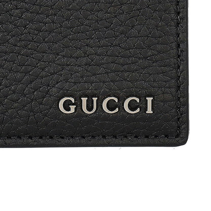 グッチ 二つ折り財布 メンズ ブランド GUCCI 795292-AABXM 1000 ブラック ウォレット 高級 おしゃれ プレゼント 実用的