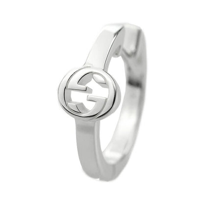グッチ ピアス レディース ブランド GUCCI インターロッキング ロゴ フープ 両耳用 796323 J8400 8106 シルバー アクセサリー 796323-J8400-8106