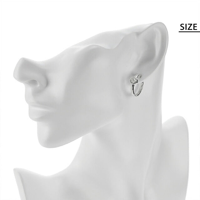 グッチ ピアス レディース ブランド GUCCI インターロッキング ロゴ フープ 両耳用 796323 J8400 8106 シルバー アクセサリー 796323-J8400-8106