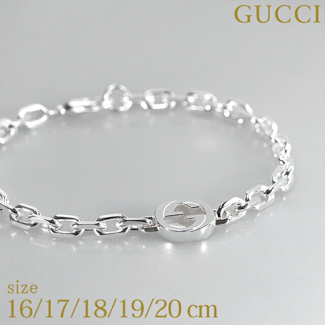 グッチ ブレスレット メンズ ブランド GUCCI インターロッキング チェーン シルバー アクセサリー 選べるモデル 796351-J8400-8106
