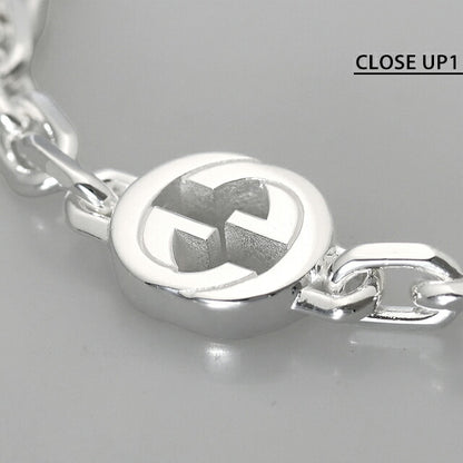 グッチ ブレスレット メンズ ブランド GUCCI インターロッキング チェーン 796351-J8400-8106-17 シルバー アクセサリー 796351-J8400-8106-17