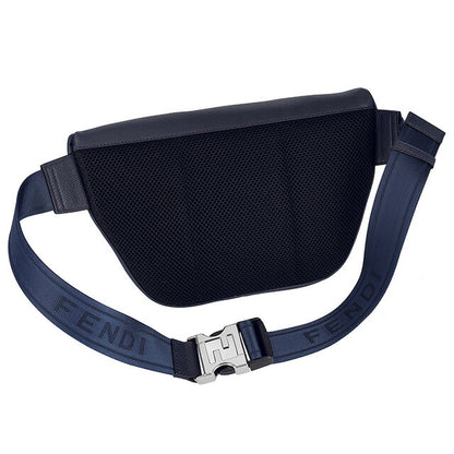 フェンディ ボディバッグ メンズ ブランド FENDI レザー 7VA5620AMAC F082Q ネイビー 7VA5620AMAC-F082Q