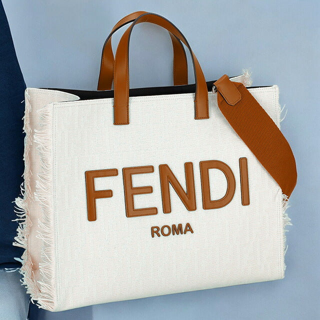 フェンディ トートバッグ レディース ブランド FENDI 7VA5910ARB2 F1DZP ホワイト/ブラウン 7VA5910ARB2-F1DZP